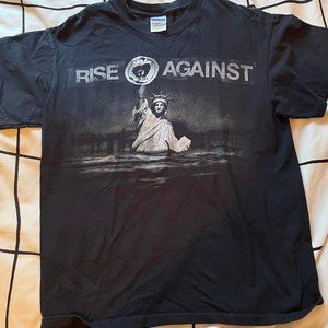 Rise Against Band Graphic TShirt.